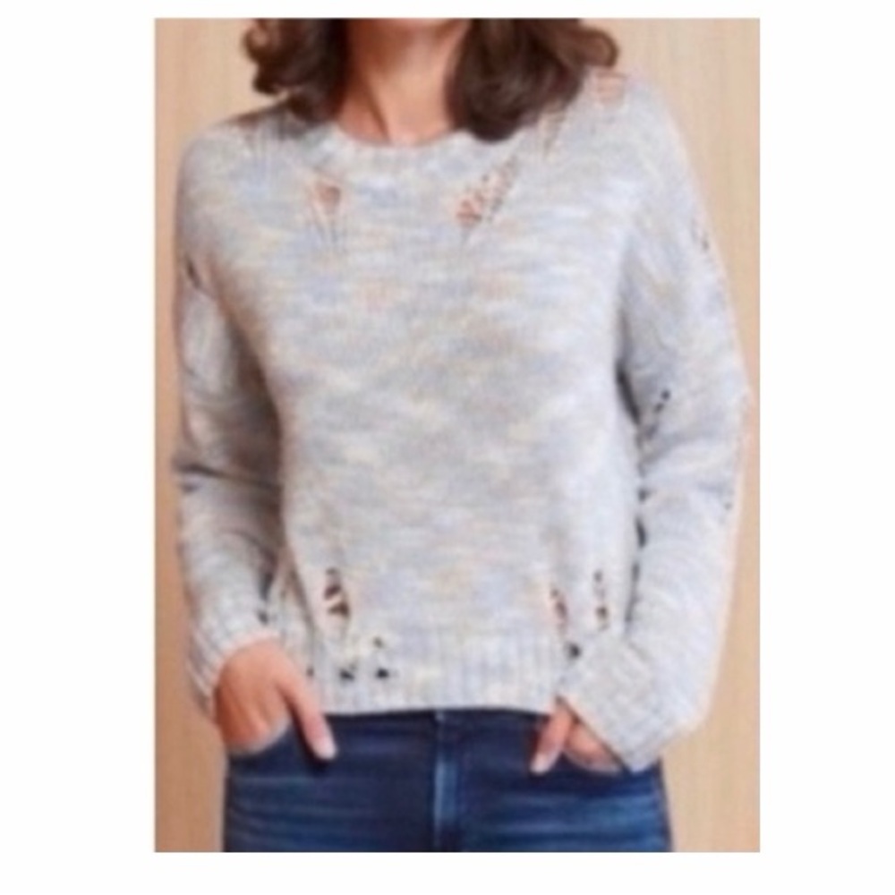 525 America Knit Distressed‎ Pullover Sweater NWT